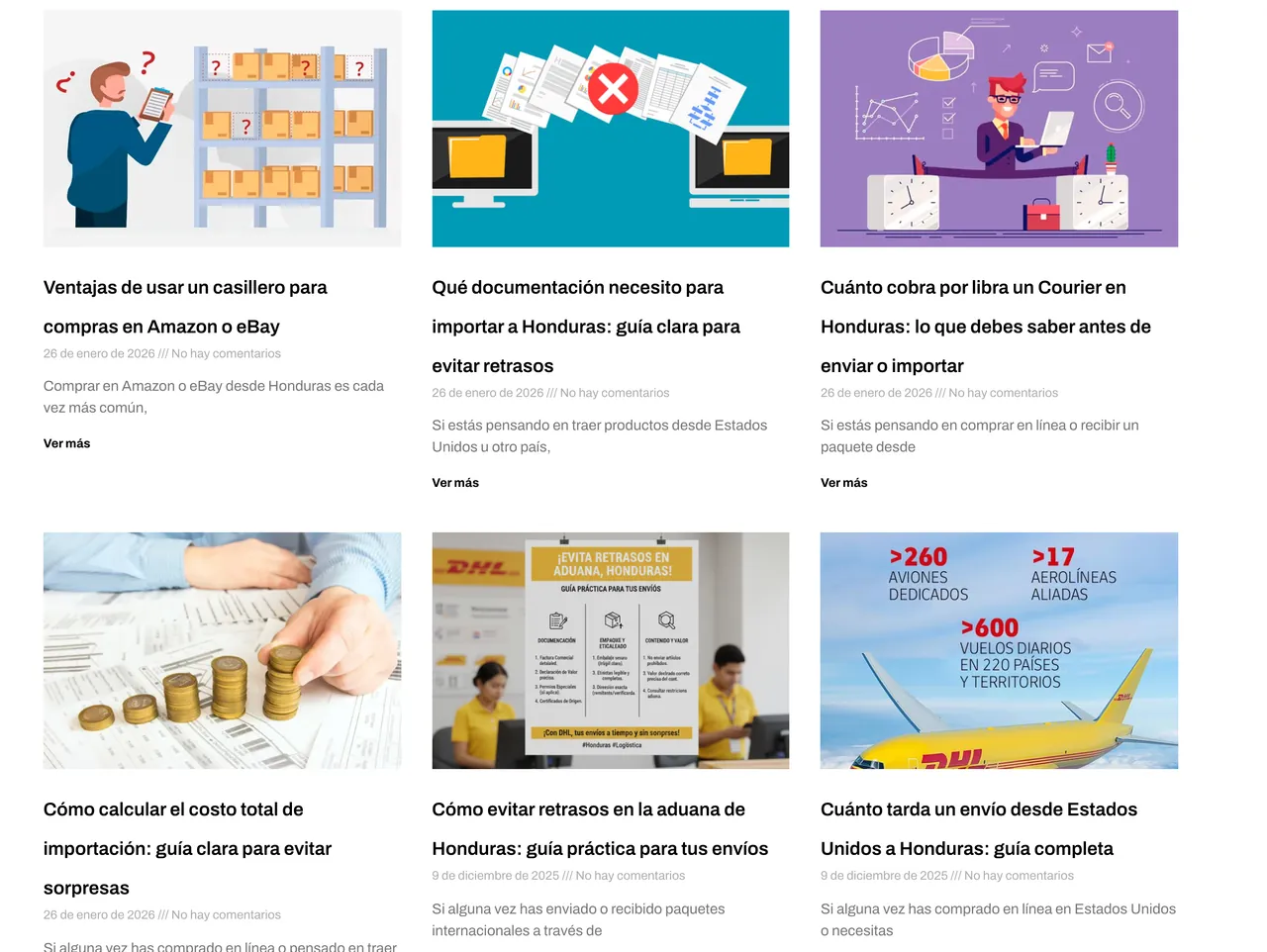 Blog en el sitio de Agente Toncontín