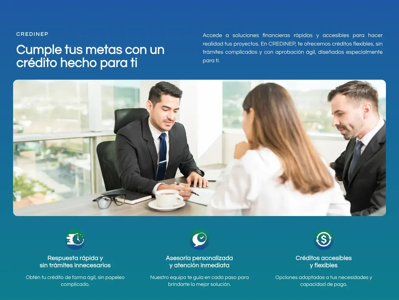Por qué CREDINEP en el sitio de Credinep