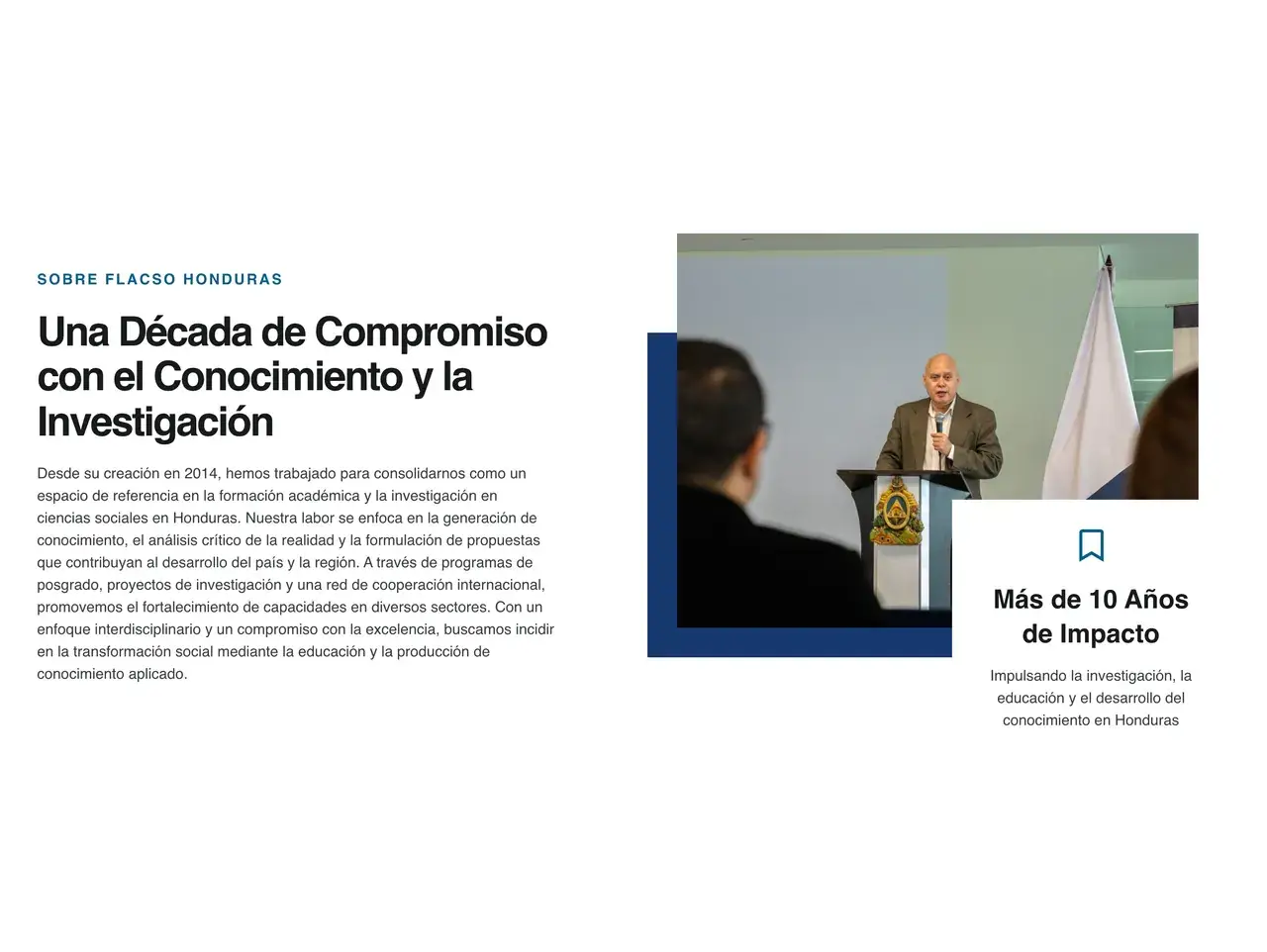 Nosotros en el sitio de FLACSO Honduras