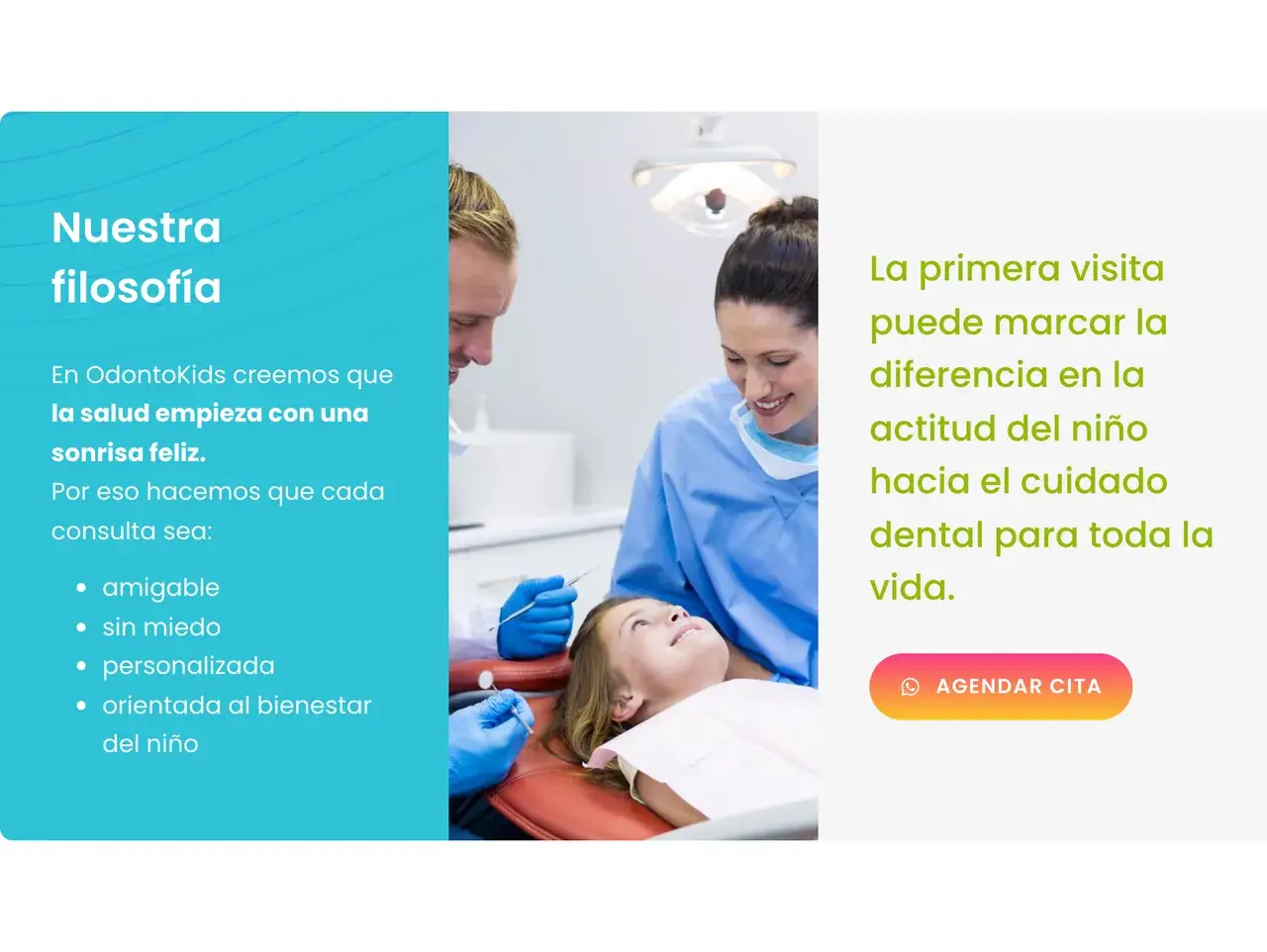 OdontoKids en el sitio de Odontocentro