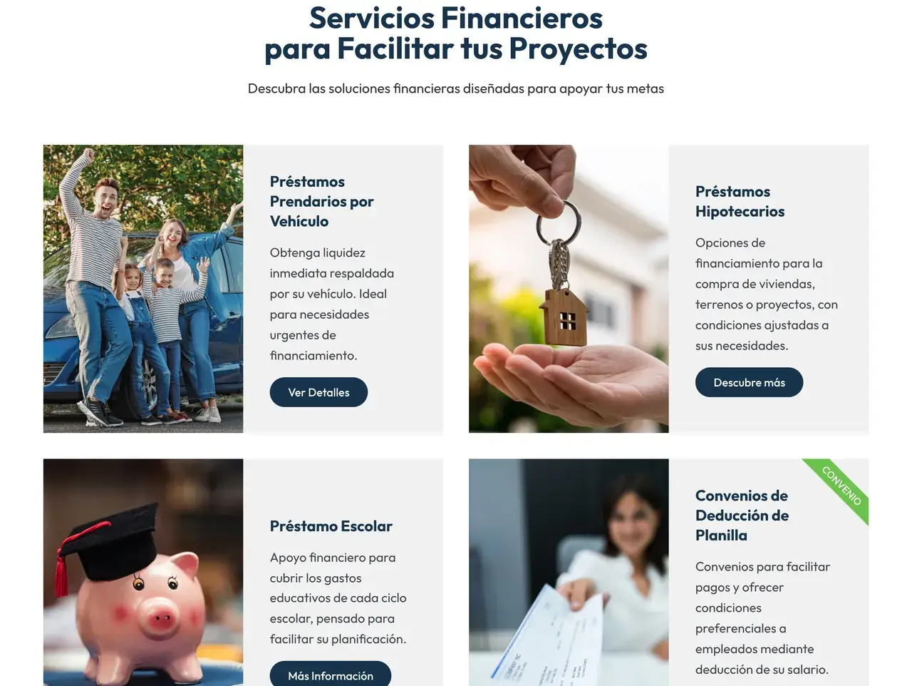 Créditos a personas en el sitio de Solinver