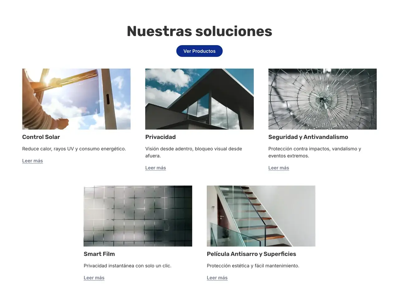 Soluciones en el sitio de Tecno-Film