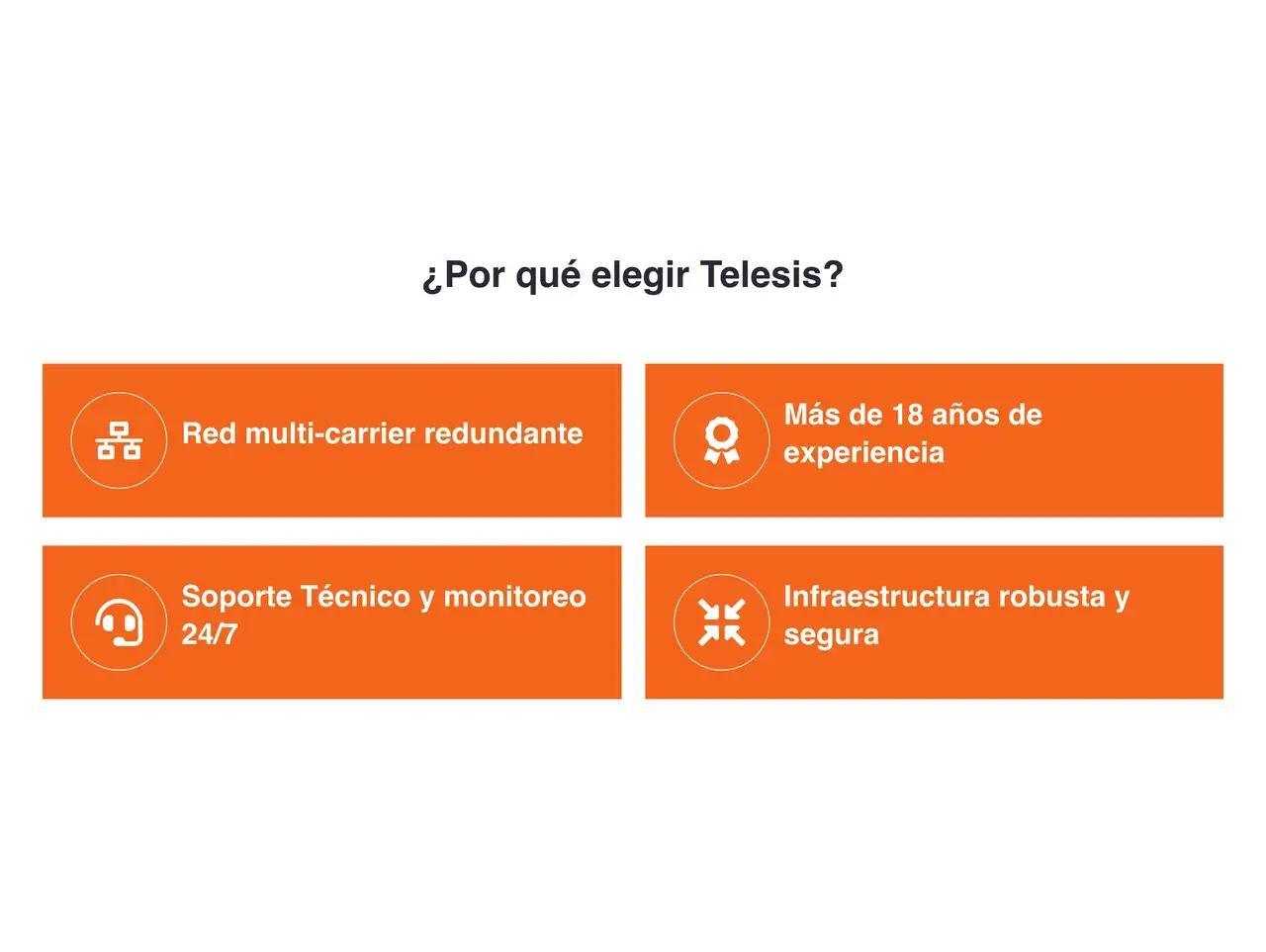Por qué elegir Telesis en el sitio de Telesis
